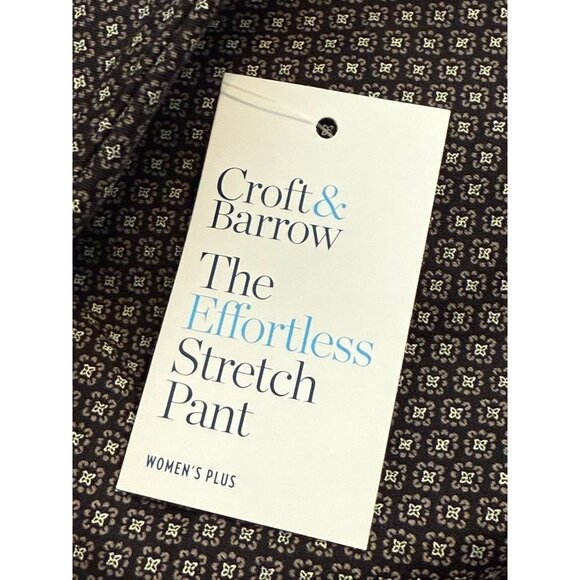 Plus Size 30W Short Croft & Barrow Effortless Stretch Pull-On Straight-Leg Pants - Picture 5 of 6